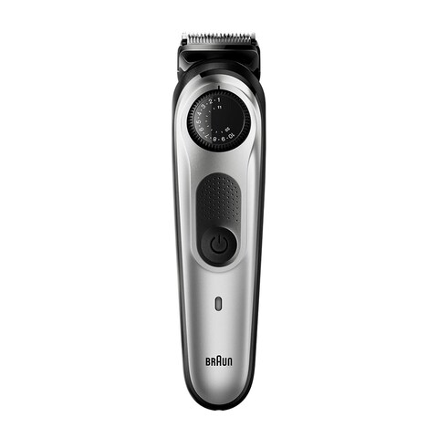 ماكينة تشذيب اللحية براون مع قرص ضبط الدقة وشفرة حلاقة Gillette Fusion5 ProGlide - BT5260