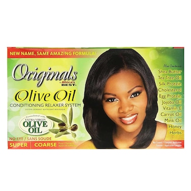 Africa&#39;s Best Organics Olive Oil Super Coarse Conditioning Relaxer System Kit