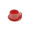 ZK Simple Style Ceramig Cup &amp; Saucer Pink