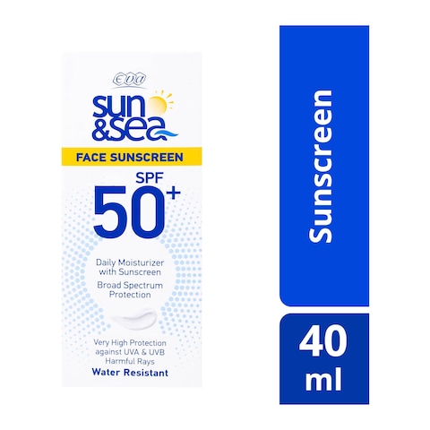 Eva Sun &amp; Sea Face Sunscreen, SPF 50+ - 40 ml