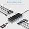 Promate USB-C Hub, 9-In-1 USB Type-C Adapter with 1000Mbps RJ45 Ethernet, 100W USB-C Power Delivery, 4K HDMI, 4 USB Ports, and TF/SD Card Slot - PrimeHub-Go