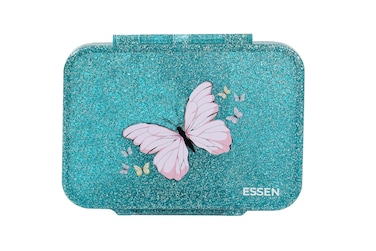 Essen - Tritan Bento Lunch Box for Kids Girls - Teal Butterfly