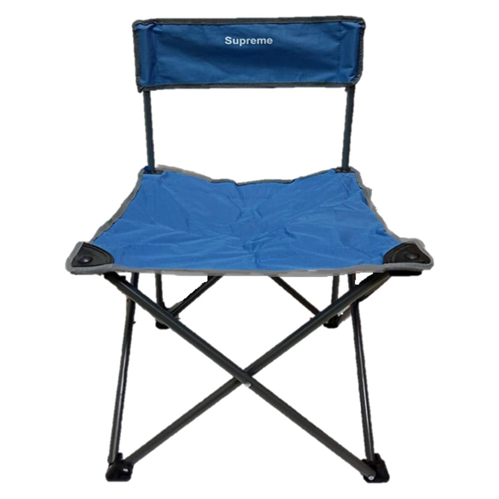 Buy Supreme Foldable Camping Chair Blue Online | Carrefour UAE