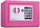 Digital Safe Box for Passport Cash Jewelry Smartphones (17x23x17cm) Pink