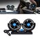 Generic 12V-24V Small Electric Car Fan Low Noise Summer Air Conditioner Car 360 Degree Rotating 2 Gears Adjustable Air Cooling Fan