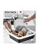 Generic Collapsible Dish Drainer With Drainboard Grey/White 36X32X4.5cm
