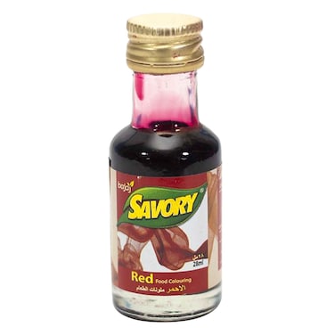 سافوري ألوان طعام - 28 مل - أحمر
