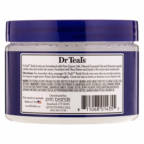 Dr Teal&#39;s Body Scrub Exfoliate And Renew With Lavender 454g