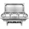Raj Rectangular Chafing Dish Silver 9L