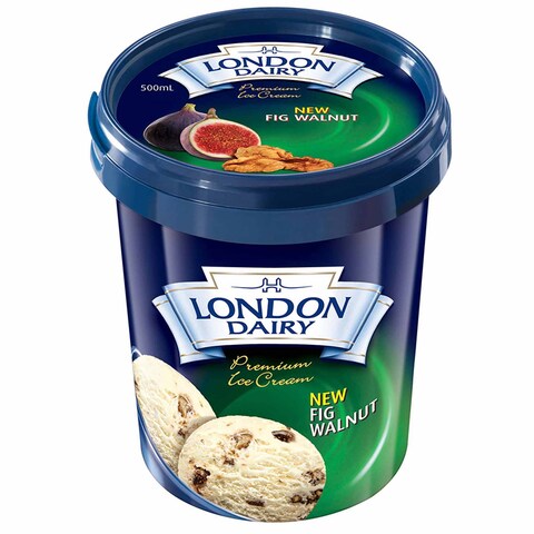 Buy London Dairy Ice Cream Fig Walnut 500ml in UAE