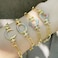 Aiwanto Bracelet for Ladies Golden Hand Chain