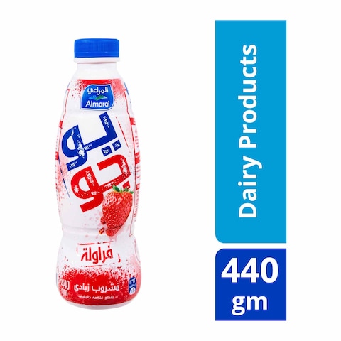 المراعي يو جو مشروب زبادي بالفراولة - 425 مل