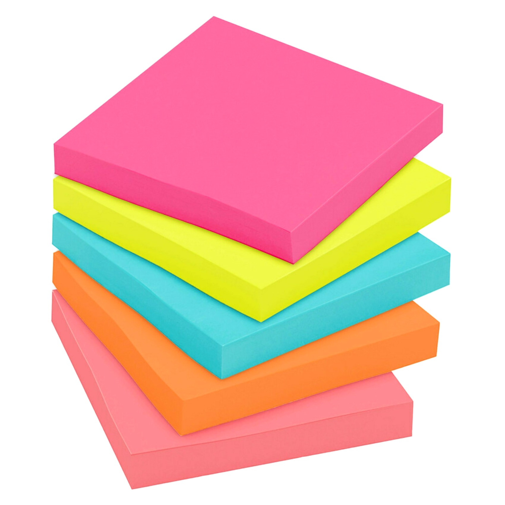 3M Post-it Notes 654-5PK Neon Colours 3x3inch 100 PCS Pack of 5