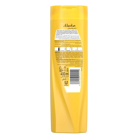 SUNSILK Shampoo, For Soft &amp; Smooth Hair, Soft &amp; Smooth, With Silk Protein, Argan Oil &amp; Vitamin C, 400ml