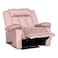 In House Velvet Rocking &amp; Rotating Recliner Chair - Light Pink - AB05