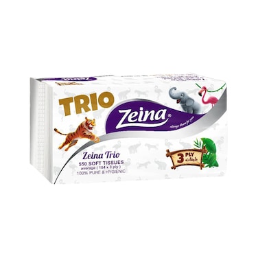 زينة مناديل وجه - 3 طبقات - 550 منديل