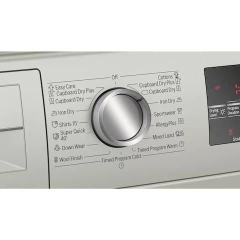 Bosch Condenser Tumble Dryer 8 Kg WTG8641XME Silver Inox