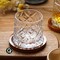 Liying Elegant Design Rotatable Tumbler Crystal Drinking Glass with Creative Coasters for Scotch,Bourbon,Cocktails 1#