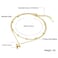 Aiwanto Double Layer Anklet  Gold Ankle Chain Jewellery Fashion Anklets Gift