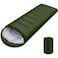RAG&amp;SAK Outdoor Travel Camping Summer Camping Sleeping Bag 200g Warm Cold Envelope Hooded Soft Waterproof Camping Hiking Backpacking (Green)