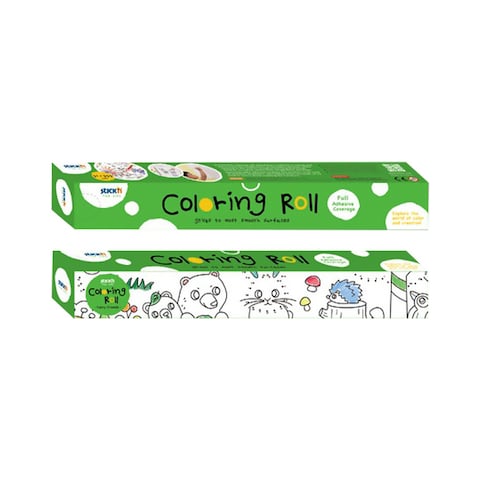 Stick&quot;&quot;N Furry Friends Full Adhesive Colouring Roll