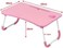 Foldable Laptop Table Tray Portable Lap Desk Notebook Stand with Cup Holder