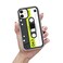 Casetify Cassette Collection Apple iPhone 12  Mini Case - 10 Ft. Impact Protection Shock Absorbing Cover, Anti-Microbial, Slim &amp; LightWeight, Wireless &amp; MagSafe Charging Compatible - Mixtape Neon
