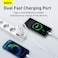 Baseus 20W USB C PD Fast Charger Dual Port Type-C Quick QC3.0 Wall Adapter EU Plug White