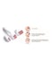 Generic - 4-In-1 Derma Roller White/Red