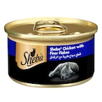 Buy Sheba Chicken With Finer Flakes Wet Cat Food 85g in Kuwait