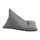 In House Ilkay Velvet Bean Bag Chair - Small - Grey