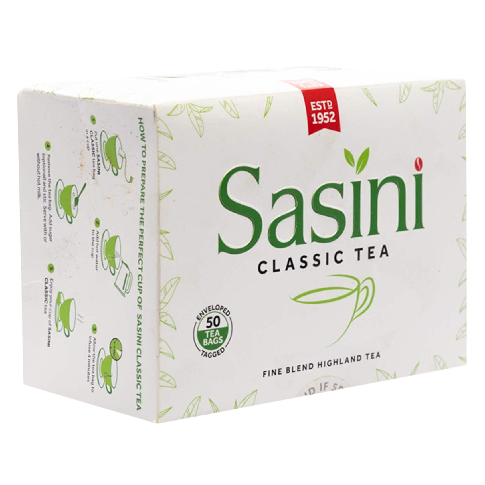 SASINI CLASSIC TEA AND TAGGED 100&#39;S