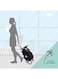 Moon Ritzi - Cabin Stroller - Black/Blue Dots