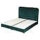 In House Lamar Velvet Bed Frame - Single - 200x100 cm - Dark Green