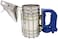 Electric Bee Smoker with Heat Shield, Beehive Beekeeping Tool, Stainless Steel, Blue