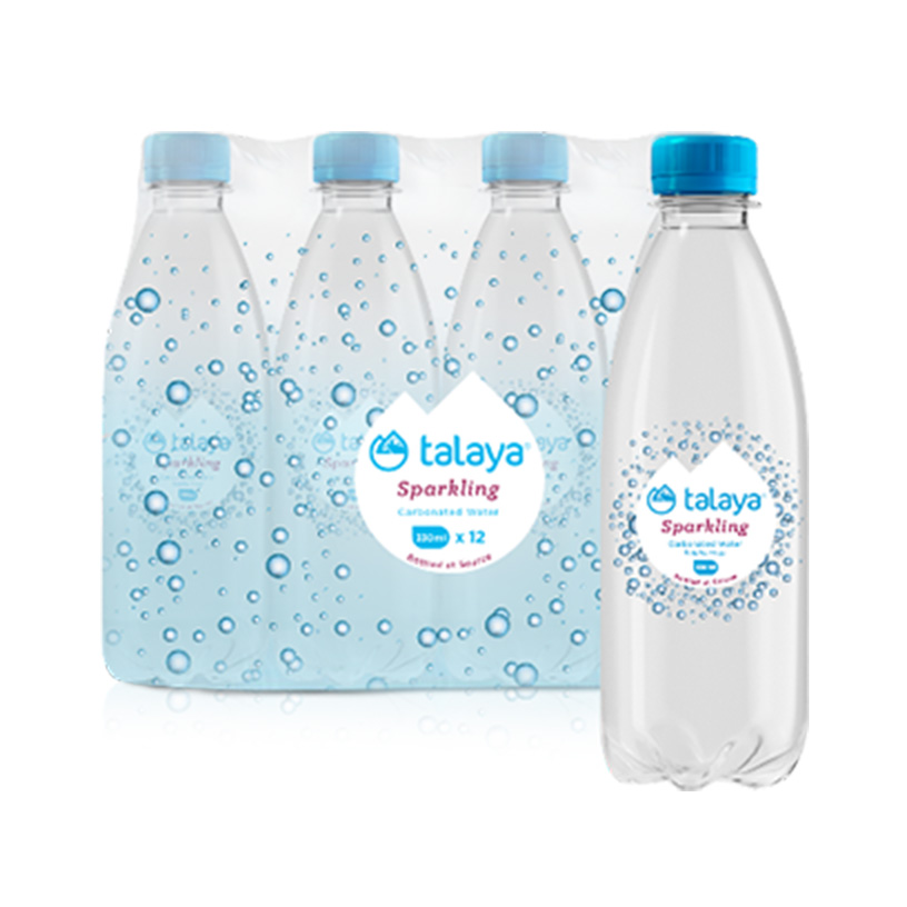 Talaya Sparkling Water Plastic Bottle 330ML X12