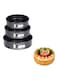 Generic 3-Piece Non-Stick Cake Mould Set Black