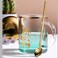 400ml Elegance Creative Colorful Luxury High Borosilicate Gold Rim Coffee Glass Mug