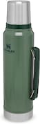 Stanley Classic Legendary Bottle 1L / 1.1Qt Hammertone Green &ndash; Bpa Free Stainless Steel Thermos, Keeps Cold Or Hot For 24 Hours, Leakproof Lid Doubles As Cup, Dishwasher Safe