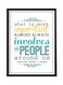 Spoil Your Wall Motivational Quote Wall Poster With Frame White/Blue/Yellow 30x40cm