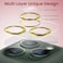 Moxedo Camera Lens Protector, 9H Tempered Glass, Scratch Resistant Aluminum Alloy Frame Camera Cover Screen Protector Compatible for iPhone 11 Pro 5.8 inch/ 11 Pro Max 6.7 Inch (PLATINUM GOLDEN)