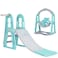 دريبا 3 في 1 زحلوقة وأرجوحة للأطفال مع حلقة كرة السلة - YT-26-2 - أزرق