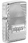 Zippo Classic Lighter 29672 167 Luxury Zippo Bolts 360&ordm; Multicut Highlights Design With Zippo Flame Adorns The Side High Polish | Chrome