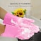 ZALCOON Dishwashing Sponge Gloves 2 Pairs for Kitchen, Silicone Gloves Reusable Rubber Cleaning Gloves, Scrubber Glove Brush, Washing Gloves for Housework, Car, Bathroom, Clothes, Pet