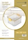 Royalford 460 ml Square Airtight Container With A Lid-Rf11257 Plastic Container With A Silicone Sealing Ring Fitted Lid Transparent Storage Container, Yellow