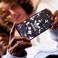 adidas SNAP Apple iPhone 12 Mini Graphic Case - Back cover w/ Trefoil Design, Scratch &amp; Drop Protection w/ TPU Bumper, Wireless Charging Compatible - Navy/Active Puple