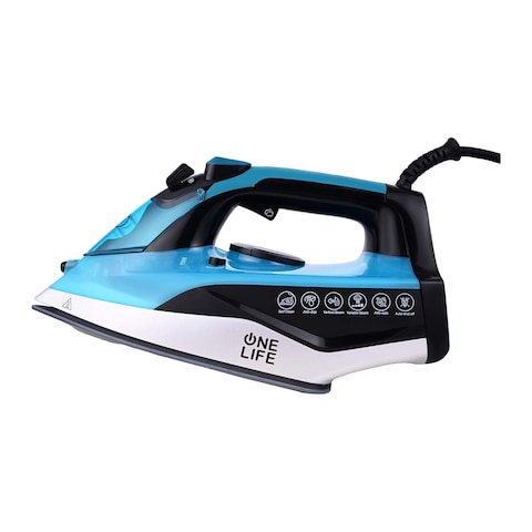 One Life Steam Iron 2400 Watt - Blue - ST240BG