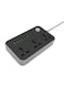6-Port USB Power Strip Grey 30 x 15 x 6 centimeter