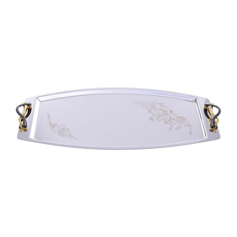 Nouval Stainless Steel Rectangle Tray - 45 Cm