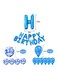 Cool Baby 25-Piece Happy Birthday Party Foil Balloons Set 16inch